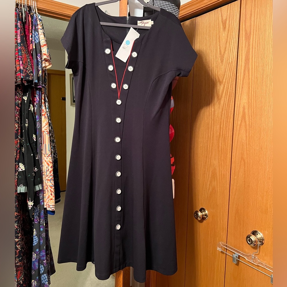 Tatyana Loose Cannon sailor dress NWT size 3XL / XXXL navy flare new